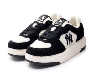 Giay MLB Chunky Liner FLeece 'White Black' 3ASXCLF36-50BKS