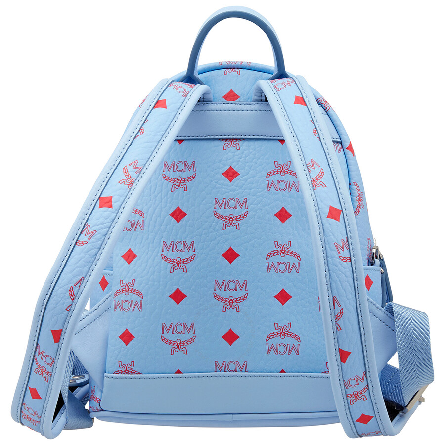 Mcm Visetos Stark Backpack In Blue Bell (light Blue)