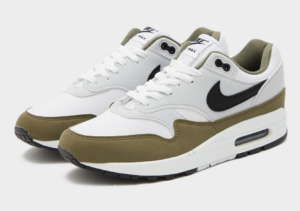 Giay Nike Air Max 1 'White Black Medium Olive' FD9082-102