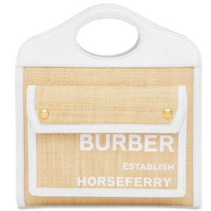 Tui Burberry Mini Two-tone Canvas Pocket Bag 'Natural' 8030256