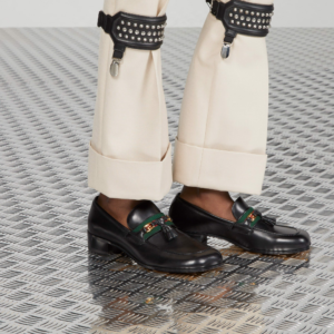 Giay Gucci Loafer With Tassels 'Black' ‎744406-1W610-1066