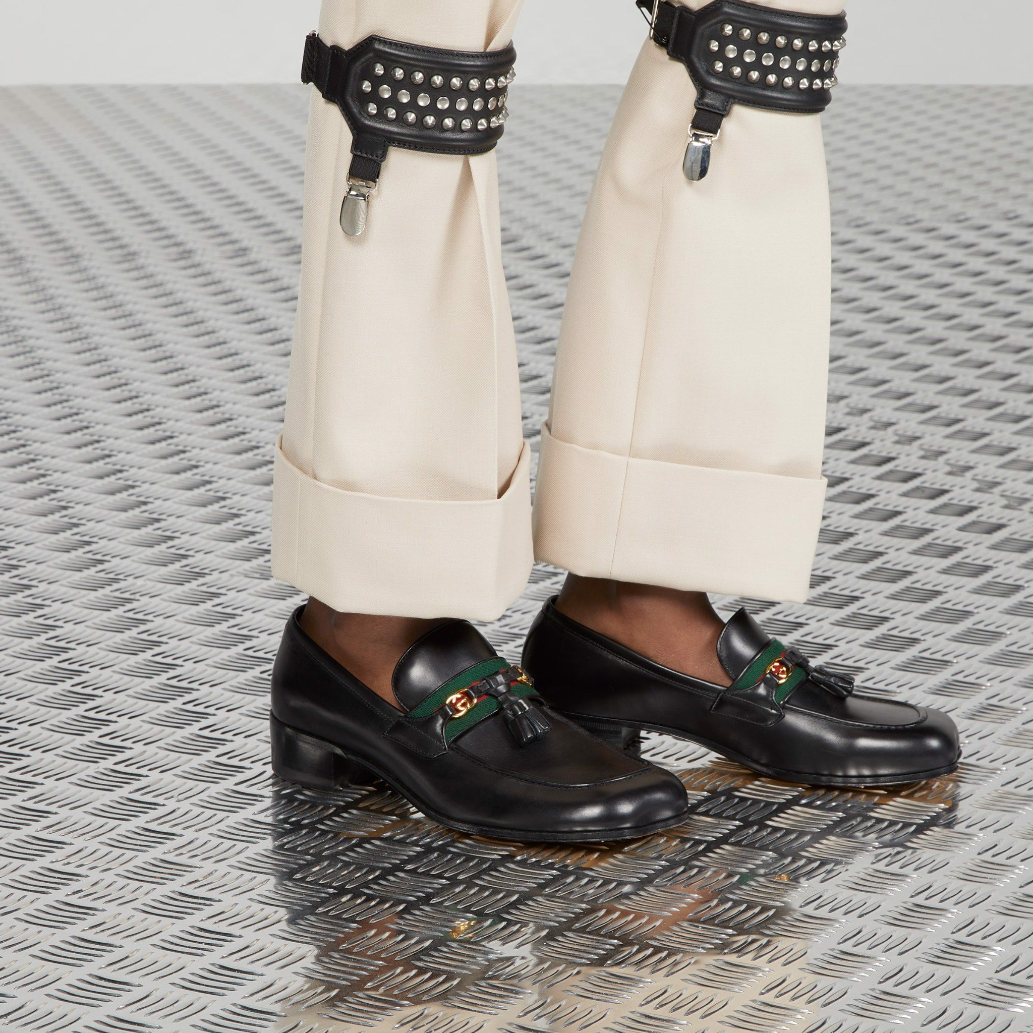 Giay Gucci Loafer With Tassels 'Black' ‎744406-1W610-1066