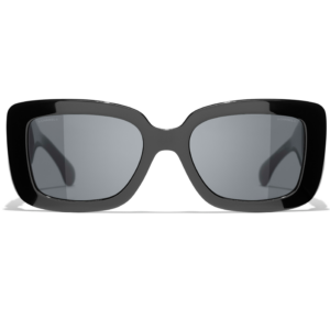 Kinh Channel Rectangle Sunglasses 'Black' A71480-X02123-S2214