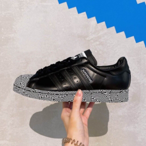 Giay Adidas Superstar x Hirocoledge 'Tokyo Black' FY1589