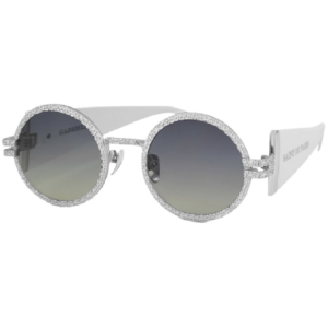 Kinh Saint De Paris Gabrielle Sunglasses With Gradient Lenses 'White Silver'