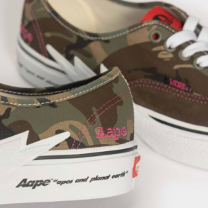 Giay Vans x AAPE Authentic Bolt 'Khaki' VN000BWCCMA1