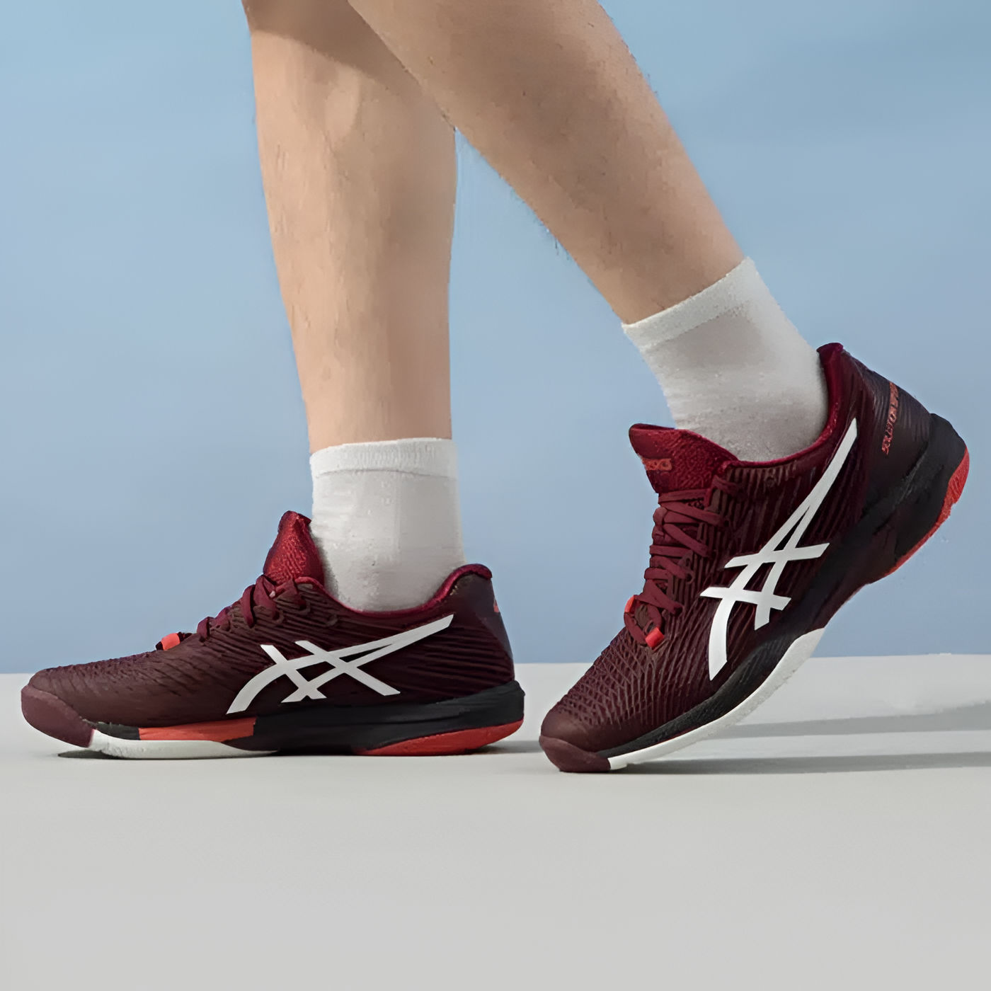 Alternative view of Giày Asics Solution Speed 'Red' 1041A182-602