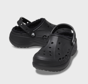 Dep Crocs Baya Platform Lined Clogs 'Black' 208708-001