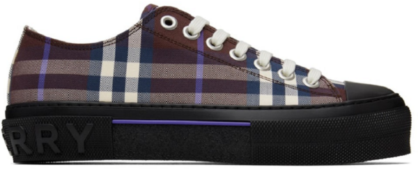 Giày Burberry Vintage Check Cotton 'Deep Maroon' 80576111