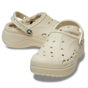 Dep Crocs Baya Platform Lined Clogs 'Off White' 208708-11S