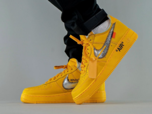 Giay Nike Air Force 1 Low 'Off-White ICA Gold' DD1876-700