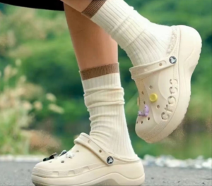 Dep Crocs Baya Platform Lined Clogs 'Off White' 208708-11S