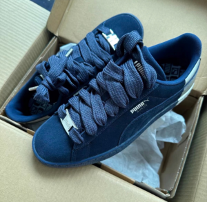 Giay Puma Suede Dance Crew 'Navy White' 398306-02