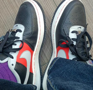 Giay Nike NBA x Air Force 1 ’07 LV8 EMB GS ’75th Anniversary Trail Blazers’ DJ9993-001