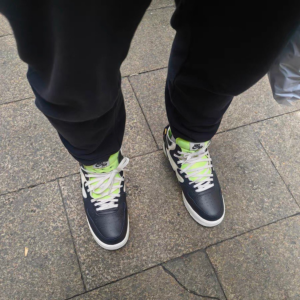 Giay Nike Air Force 1 Mid React 'Black Neon' DQ1872-100