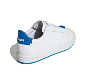 Giay Adidas Grand Court x Lego 2.0 'White Shock Blue' GW7178