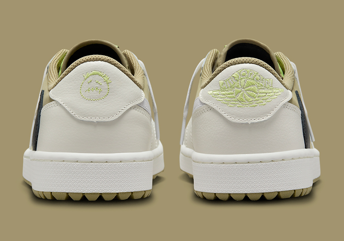 Hinh anh 3: Travis Scott x Air Jordan 1 Low Golf Neutral Olive - khi hip hop va the thao ket hop