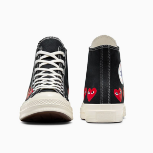 Giay Converse x Play Comme des Garcons Chuck 70 Hi 'Multi Heart Black' A08147C