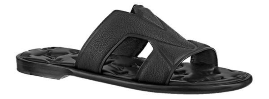 Louis Vuitton LV Oasis Mule Sandal In Black/Grey, Men - Praise To
