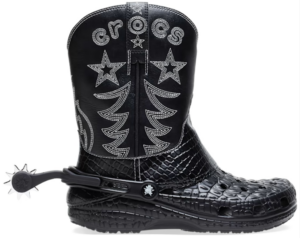 Dep Crocs Classic Cowboy Boot 'Black' 208695-001