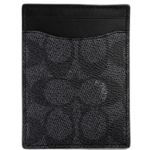 Vi Coach Money Clip Card Case 'Black' CA552-CHR