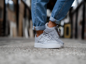 Giay Nike Air Force 1 LO Glitter Wolf 'Grey White' AT0073-002
