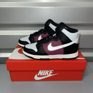 Giay Nike Dunk High 'White Black Maroon' DD1869-005