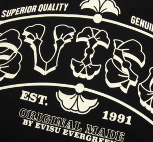 Ao Evisu Logo Print Loose Fit 'Black'