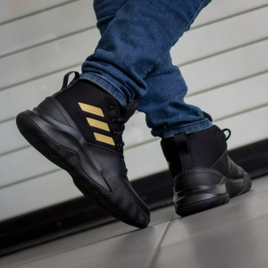 Giay Adidas OwnTheGame 'Black Matte Gold' FW4562