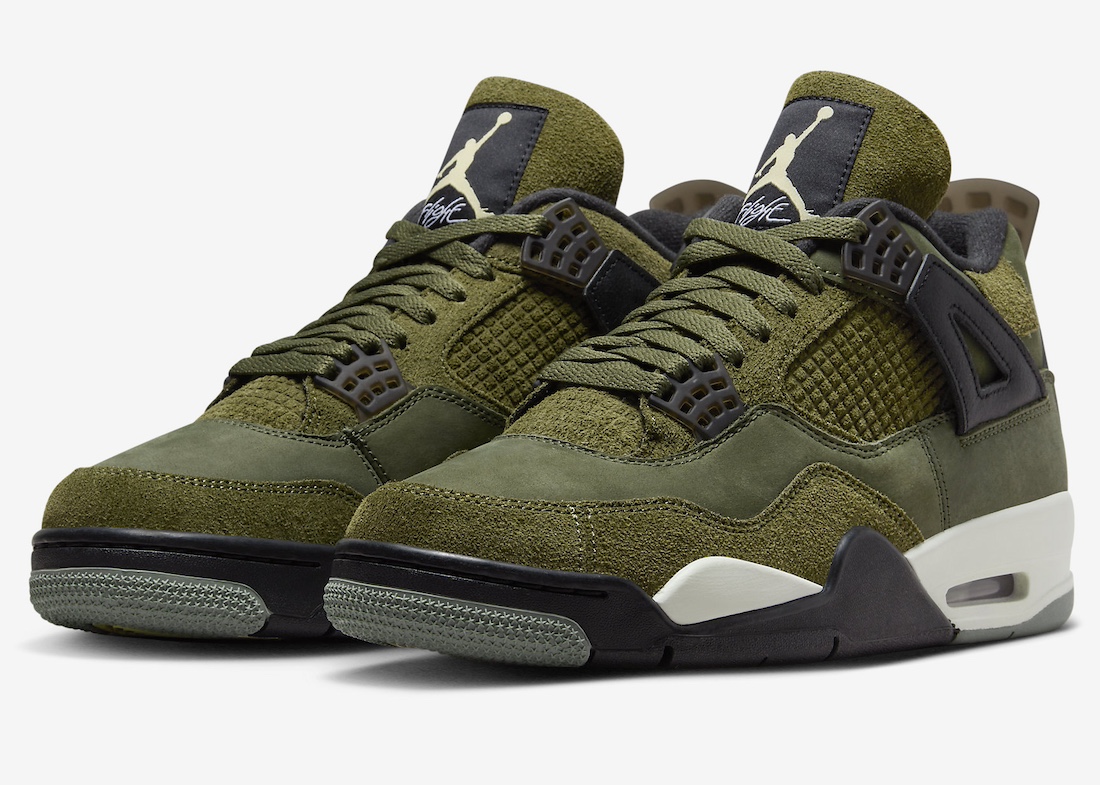 Jordan 4 Craft "Medium Olive" - phối màu Jordan 4 đáng chú ý nhất cuối năm 2023 Hinh anh 1: Jordan 4 Craft "Medium Olive" - phoi mau Jordan 4 dang chu y nhat cuoi nam 2023