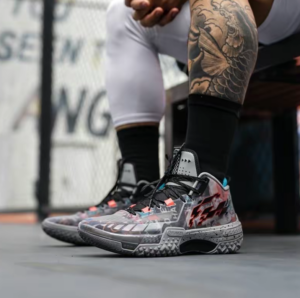 Giay Lining Jieao Pictorial 'Grey' ABFT035-3