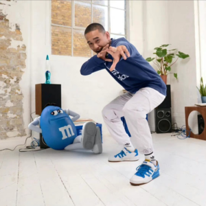 Giay Adidas Forum '84 Low x M&M 'Blue' GZ1936