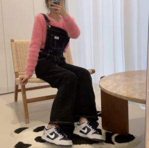 Giay Nike Dunk Low GS 'White Midnight Navy' FN6968-025