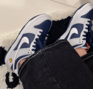 Giay Nike Dunk Low GS 'White Midnight Navy' FN6968-025