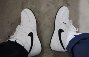 Giay Nike Air Force 1 Mid Evo 'White Black' FB1374-101