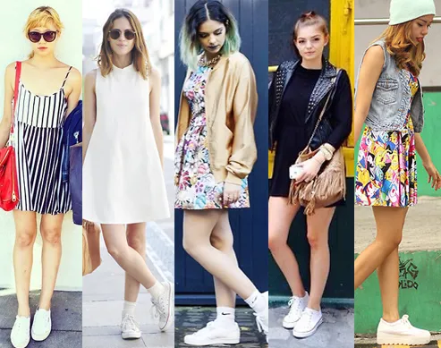 Top 7 mau giay the thao trang dep nhat mac cung vay nam 2023