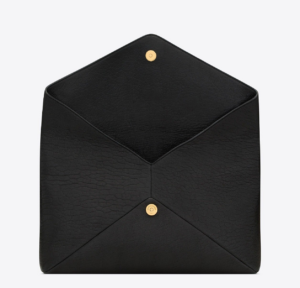 Tui Saint Laurent Cassandre Large Envelope Pouch In Lambskin 'Black' 769307AACYT1000