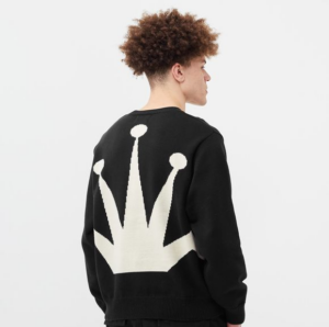 Ao Stussy Bent Crown Knit Sweater 'Black'