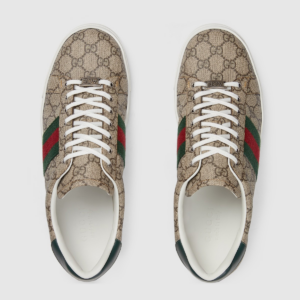 Giay Gucci Ace Sneaker With Web 'Beige Ebony' 760775-FACMZ-9746