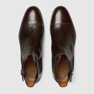 Giay Gucci Blondie Ankle Boot 'Brown' 757777-06F80-2140