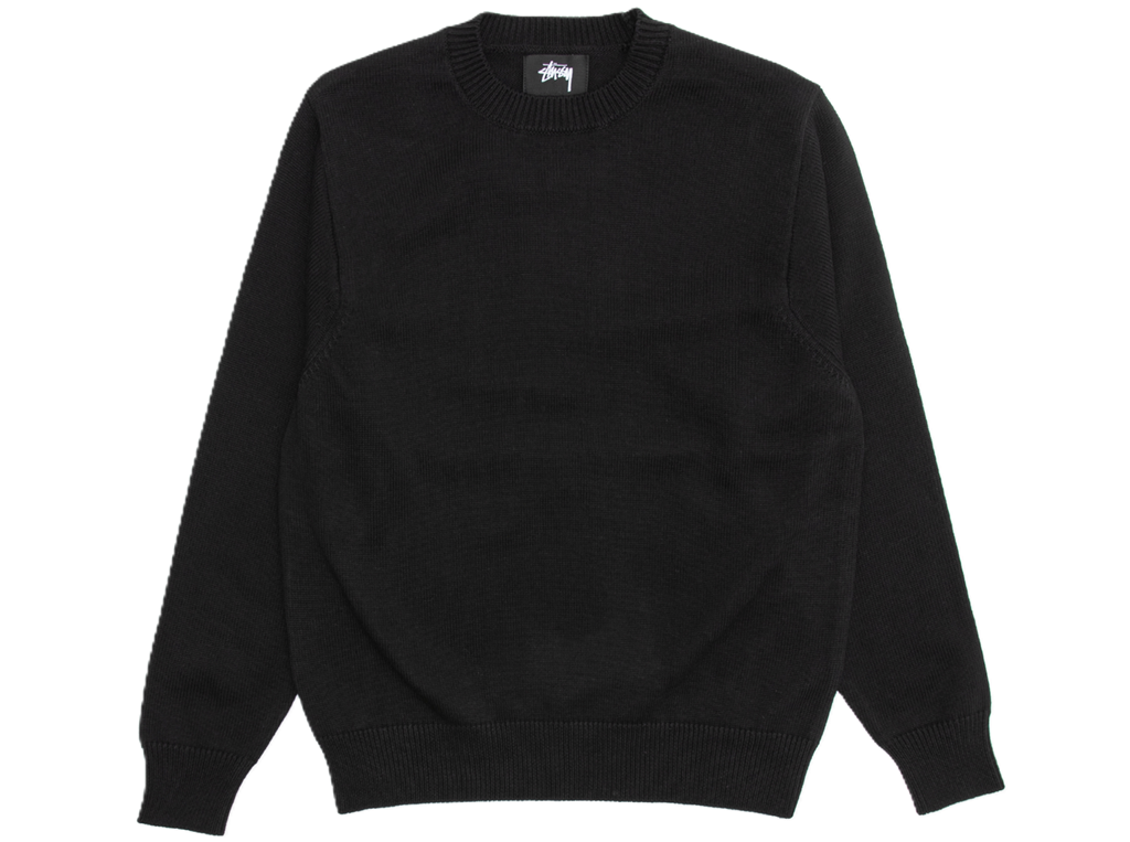 Áo Stussy Bent Crown Knit Sweater 'Black' Authentic-Shoes