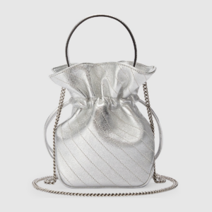 Tui Gucci Blondie Mini Bucket Bag 'Silver' 760313-AACT3-8106