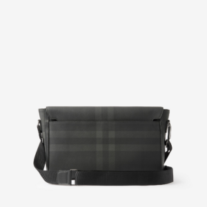 Tui Burberry Check And Leather Large 'Charcoal' 80653361