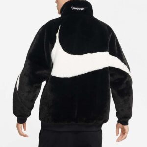 Ao Nike NSW Big Swoosh Fur Jacket 'Black' FB7664-010