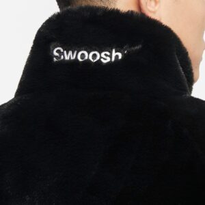 Ao Nike NSW Big Swoosh Fur Jacket 'Black' FB7664-010