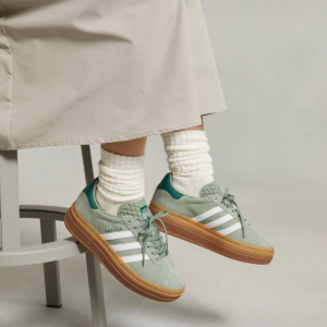 Giay Adidas Gazelle Bold 'Silver Green' ID6998