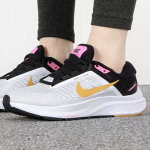 Giay Nike Air Zoom Structure 24 'White Gold Metallic' DA8570-106