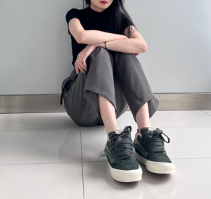 Giay Vans Knu Skool 'Olive' VN0009QCOLV