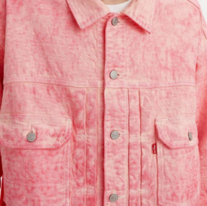 Ao Levi's x Stussy Dyed Jacquard Trucker 'Pink' A5216-0000