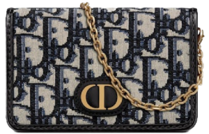 Tui Dior 30 Montaigne Nano Pouch 'Blue Oblique Jacquard' S2105UTZQ-M928